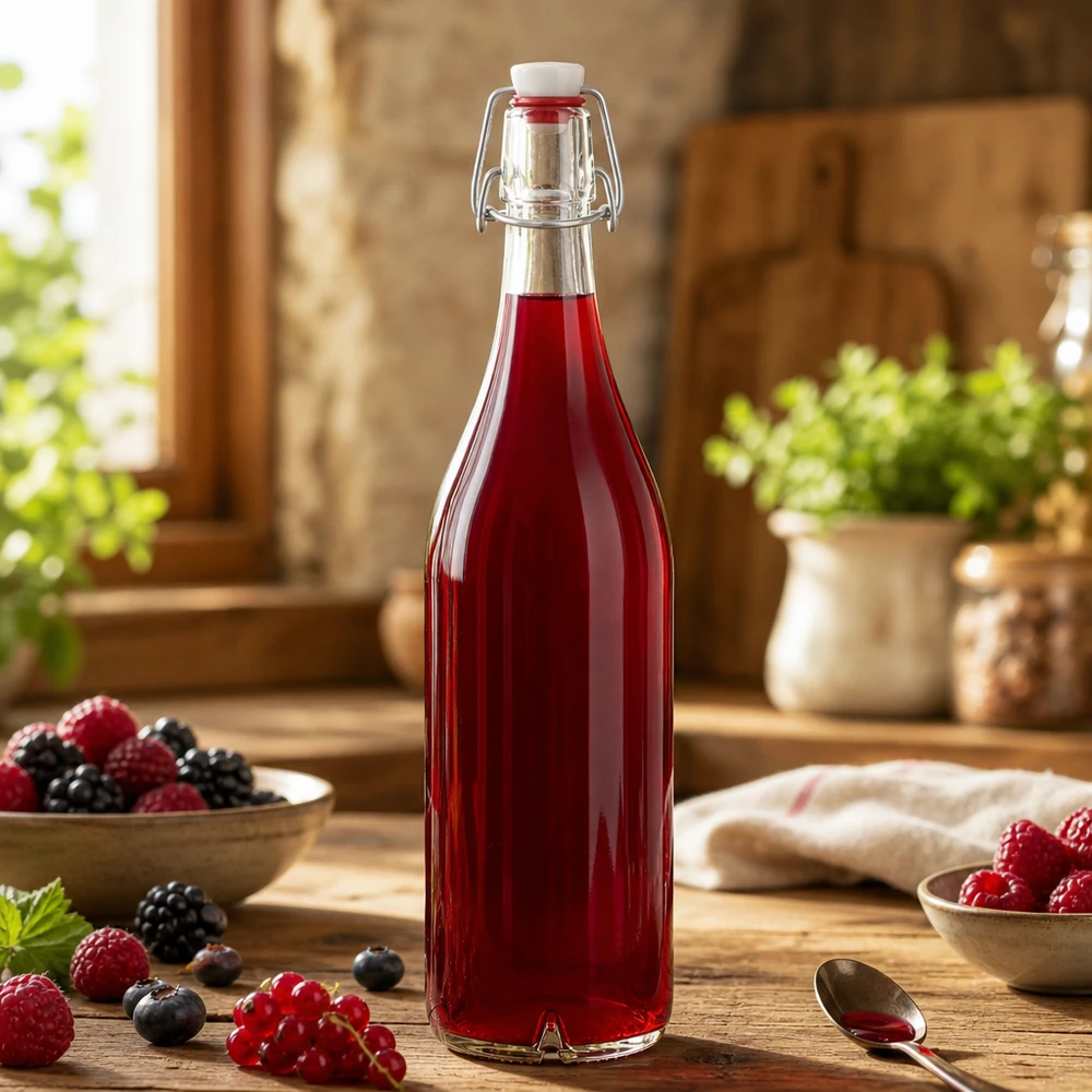 1000ml lasipullo + kiikkulasi PVC UNiTWIST UNiTWIST