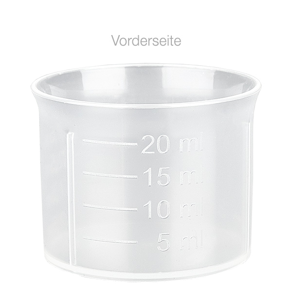 20ml läpinäkyvä annostelukuppi asteikolla ApoGlas 20ml läpinäkyvä annostelukuppi asteikolla ApoGlas