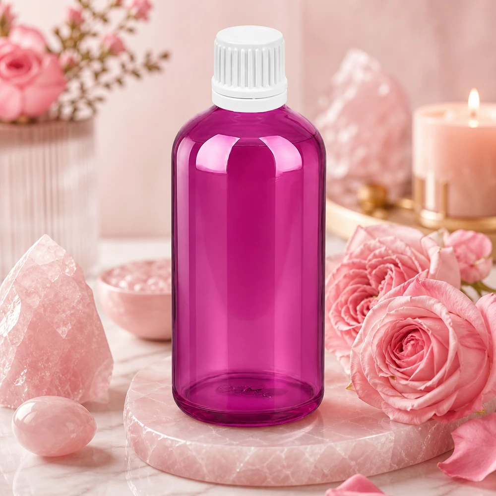 100ml tippapullo 0,7mm valkoinen Originality kierrekorkki PurpleLine UT18/100 PurpleLine UT18/100 Kompakti tippapullo 100ml, violetti muotoilu ja UV-suojaus valolle herkille aineille.