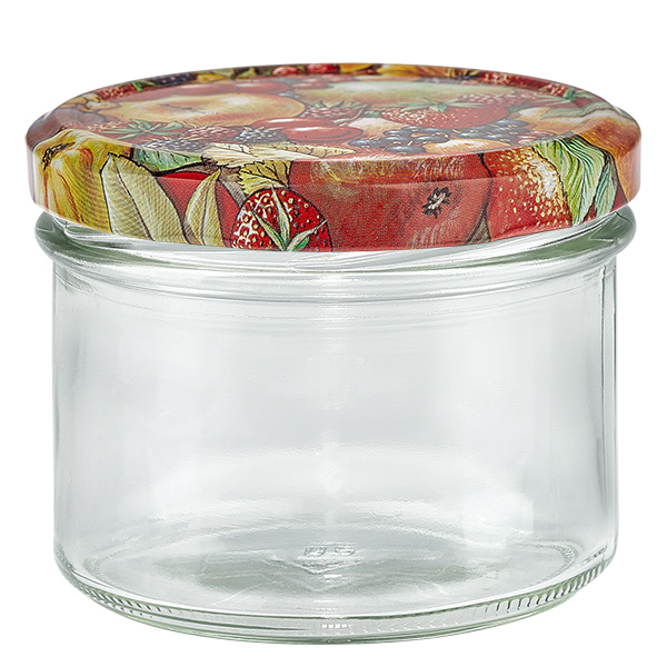 225ml juomalasit + BasicSeal-kansi hedelmäkoriste UNiTWIST