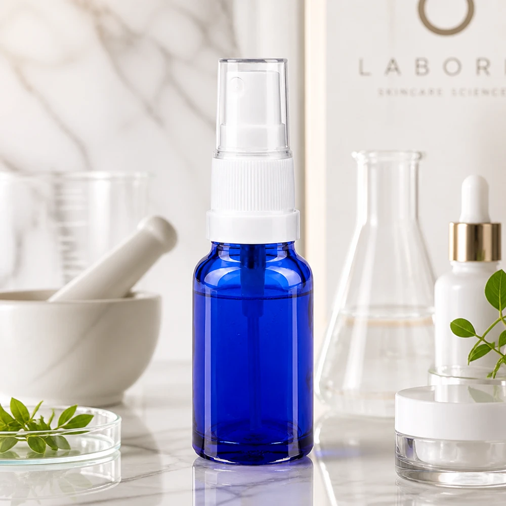 10ml suihkepullo STD-kierteellä UT18-10 ammattikäyttöön kosmeettisissa sovelluksissa.
