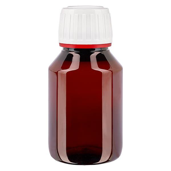 PET-pullo 50ml, jossa on valkoinen peukaloinninestokorkki, hienojuovitettu PET-pullo 50ml, jossa on valkoinen peukaloinninestokorkki, hienojuovitettu