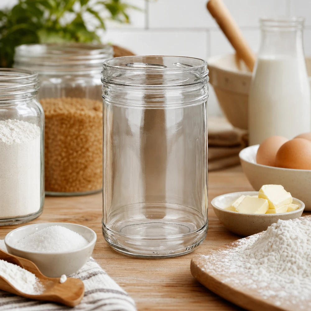 1053ml säilytyspurkit ilman kantta (TO100) UNiTWIST UNiTWIST tumblers 1053ml TO100 leivonta-aineiden välillä jauhot voi munat monipuolisena keittiön säilytyspurkki