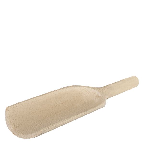 Puulapio koko L litteä muoto - 180mm pitkä. Puinen lapio litteä 18cm pitkä koko L valmistettu luonnonpuusta keittiöön ja kotitalouteen.