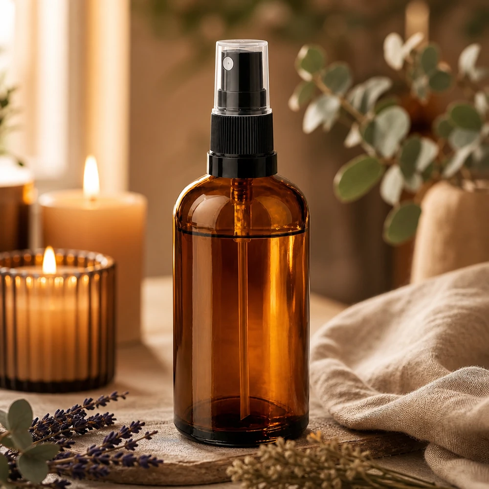 100ml suihkepullo musta/läpinäkyvä vakiokorkki BrownLine UT18/100 100 ml:n suihkepullo, jossa on vankka musta suihkupää nesteiden tasaista jakelua varten.