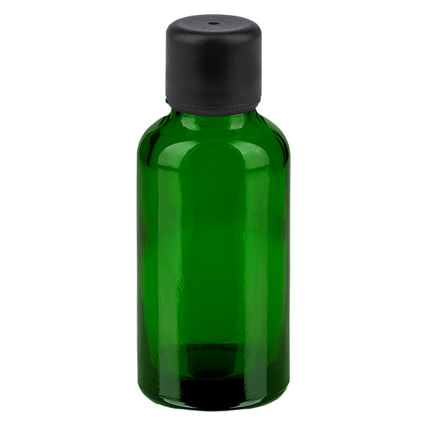 30ml pullo 6mm kierrekorkki musta vakiokorkki GreenLine UT18/30