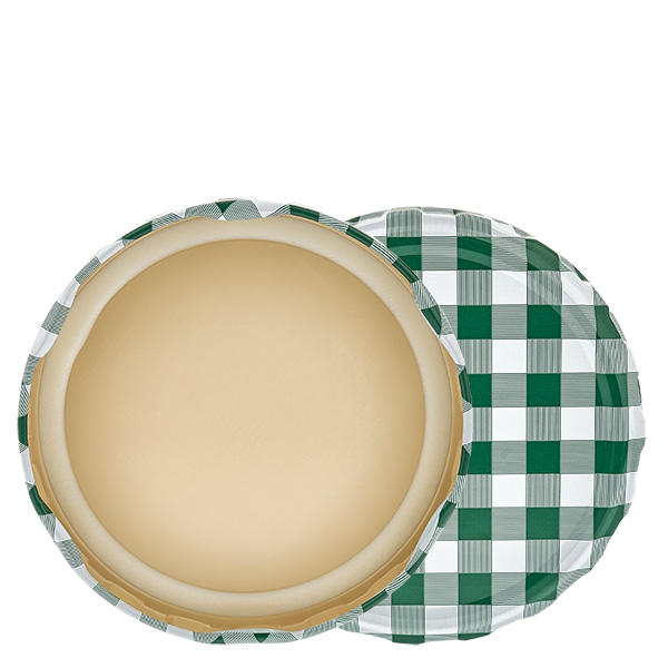 82mm BasicSeal kansi ruudullinen vihreä/valkoinen (TO82) UNiTWIST