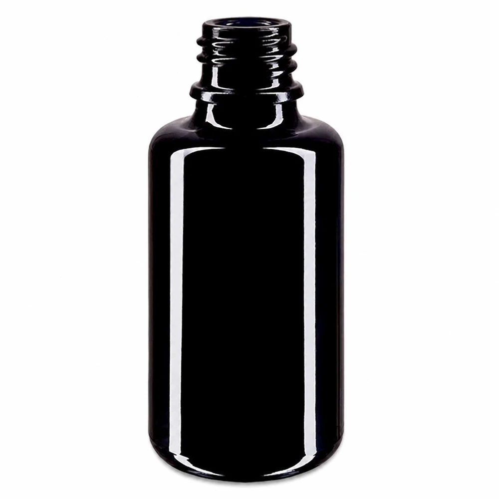 Violetti lasipullo 30ml DIN 18 (Mironglas). 30ml Orion tippapullo, valmistettu korkealaatuisesta Miron violetista lasista eteerisille öljyille ja tinktuureille.