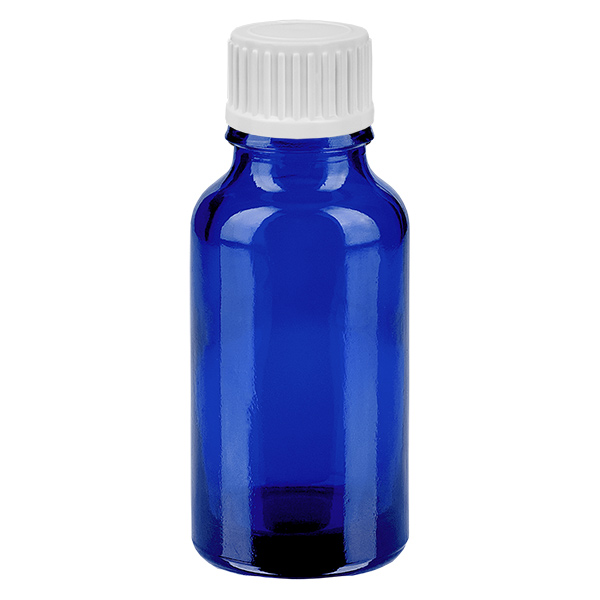 20ml pallopullo 3mm kaaderengas valkoinen vakiosuljin BlueL. UT18/20