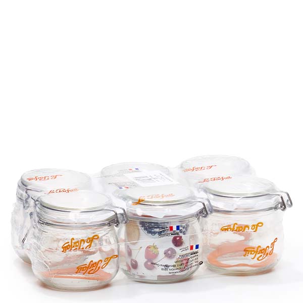 500ml Vorratsglas "Super" mit Bügelverschluss Le Parfait® Le Parfait Super säilytyspurkki 500ml, jossa on kääntyvä korkki 6-osainen säilytyspurkkisarja Ranskasta.