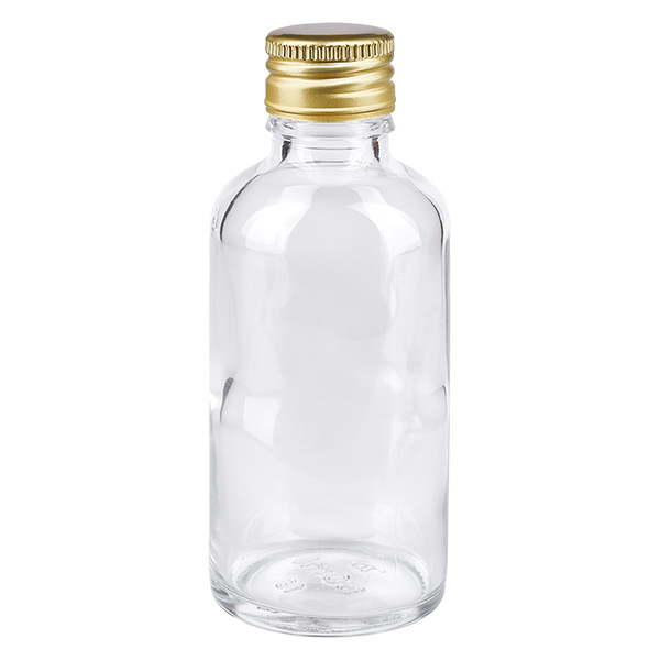 50ml pullo 11mm kierrekorkki Alu-Gold Standard ClearLine UT18/50