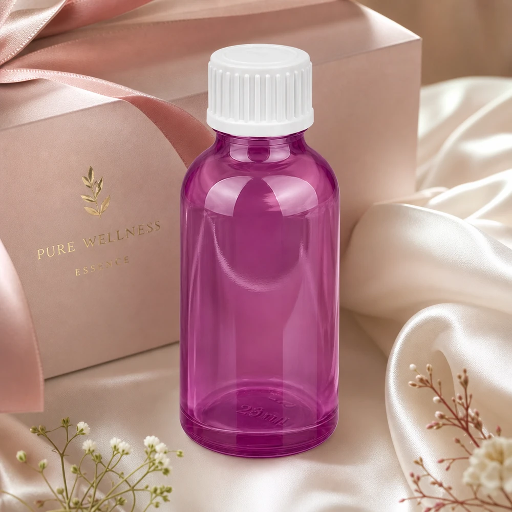 STD PurpleL tippapullo 30ml, jossa on UT18/30-kierre turvallista korkkiliitäntää varten.