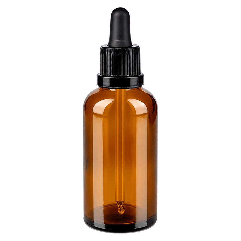 50ml pipettipullo musta väärentämisen estävä sulkeminen BrownLine UT18/50 50 ml:n pipettipullo ruskea, musta korkki OV BrownLine UT18/50 tarkkaan annosteluun.