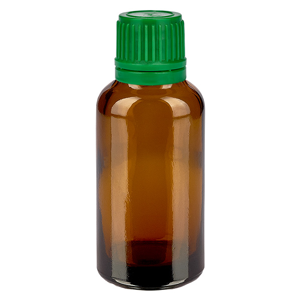 30ml pullo 11mm ruuvikorkki vihreä väärentämisen estävä sulkeminen BrownLine UT18/30