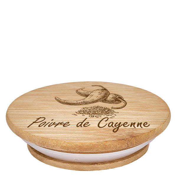 Puinen suojus "Poivre de Cayenne" pour WECK RR60 Puinen suojus "Poivre de Cayenne" pour WECK RR60