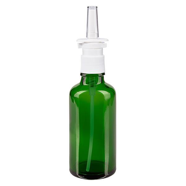 Apteekkipullo vihreä 50ml nenäsumute valkoinen vakio Apteekkipullo vihreä 50ml nenäsumute valkoinen vakio