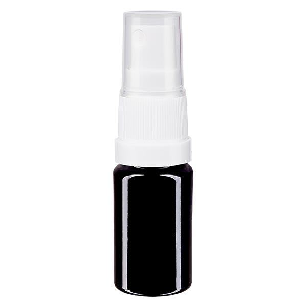 Apteekkipullo violetti 5ml spray top valkoinen