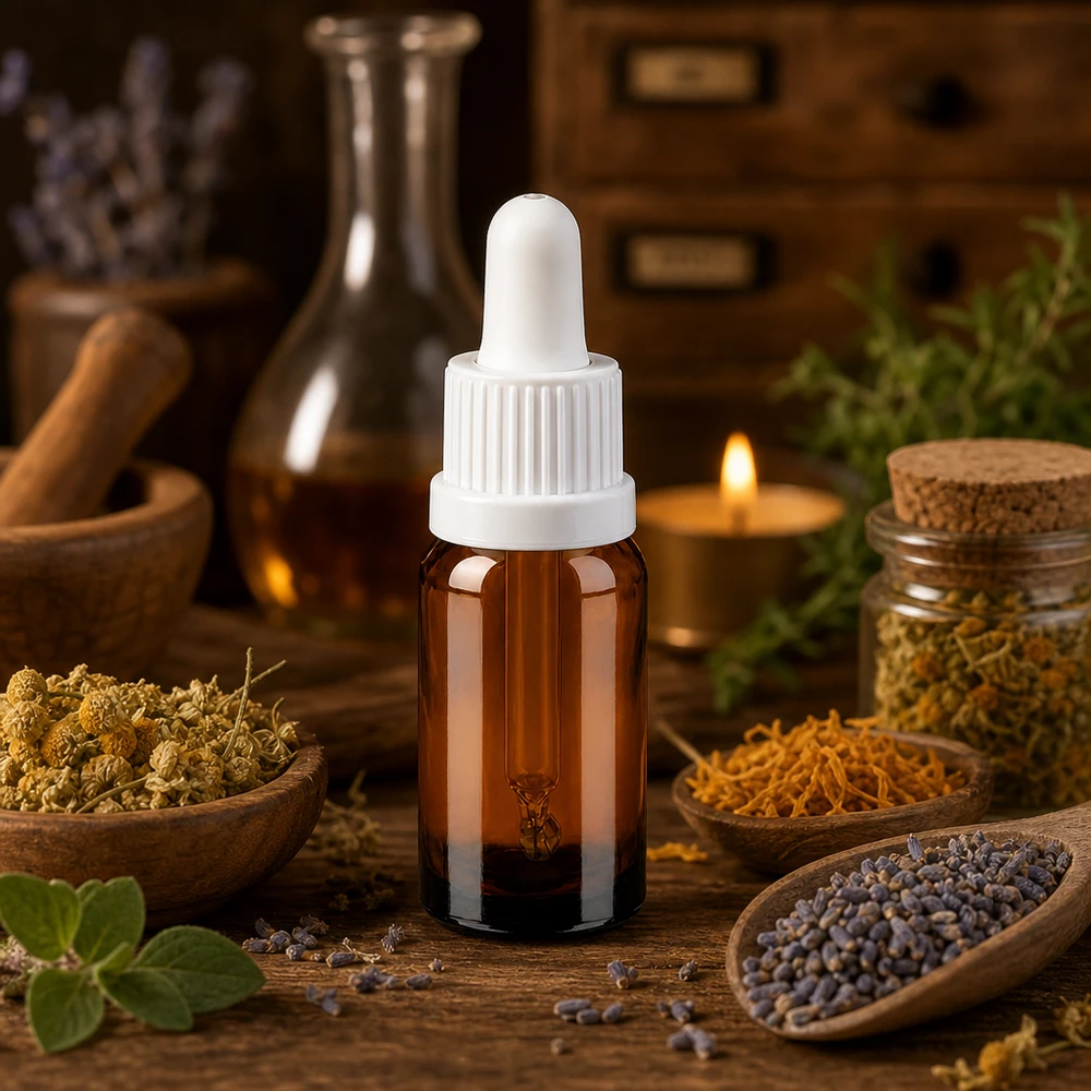 10ml BrownLine pipettipullo, jossa valkoinen OV-korkki lääketieteellisiin sovelluksiin