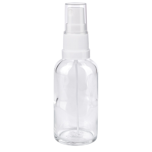 50ml suihkepullo valkoinen/läpinäkyvä vakiokorkki ClearLine UT18/50 50ml suihkepullo valkoinen/läpinäkyvä vakiokorkki ClearLine UT18/50