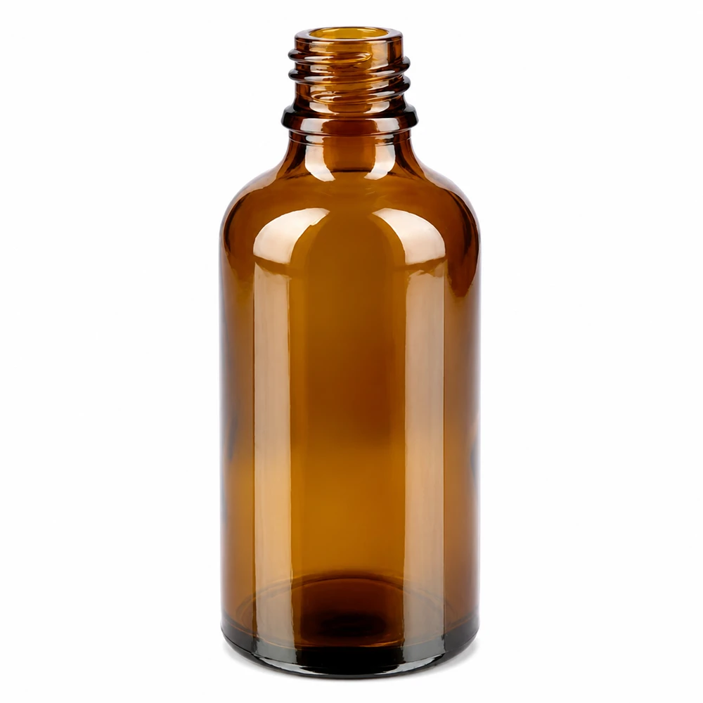 50ml pullo 11mm kierrekorkki punainen Standard BrownLine UT18/50 Standard BrownLine UT18/50 50ml meripihkanvärinen lasipullo 11mm kierteellä ihanteellinen apteekkeihin ja laboratorioihin.