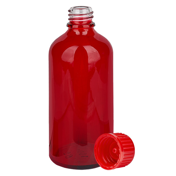 100ml pullo 11mm kierrekorkki punainen standardi RedLine UT18/100 100ml pullo 11mm kierrekorkki punainen standardi RedLine UT18/100