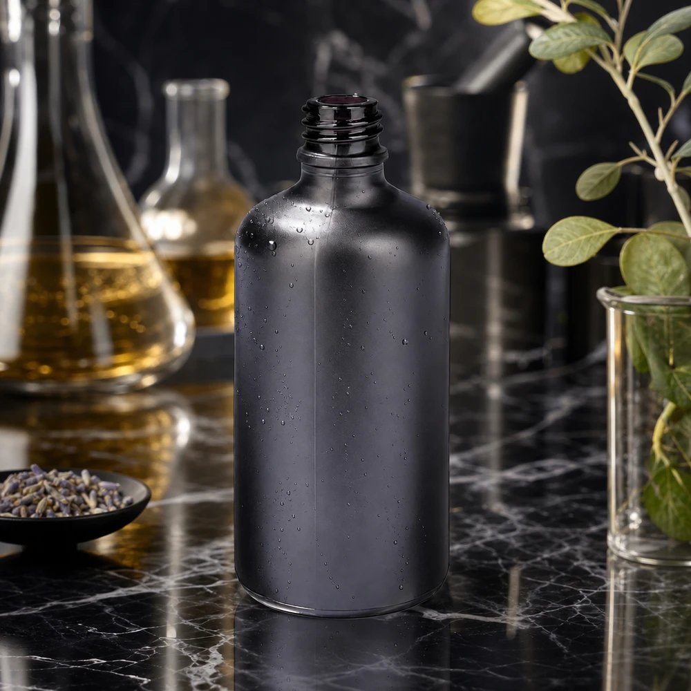 100ml apteekkipullo BlackLine UT18/100 UNiTWIST UNiTWIST 100ml apteekkipullo BlackLine UT18/100 UNiTWIST UNiTWIST-sulkemisjärjestelmällä helppokäyttöiseksi UNiTWIST-pulloksi