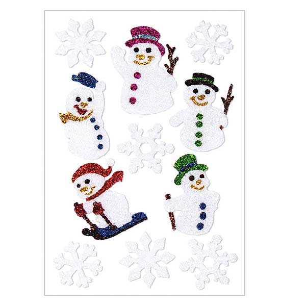 Tarrat "Snowmen" (11 tarraa glitterillä) Tarrat "Snowmen" (11 tarraa glitterillä)