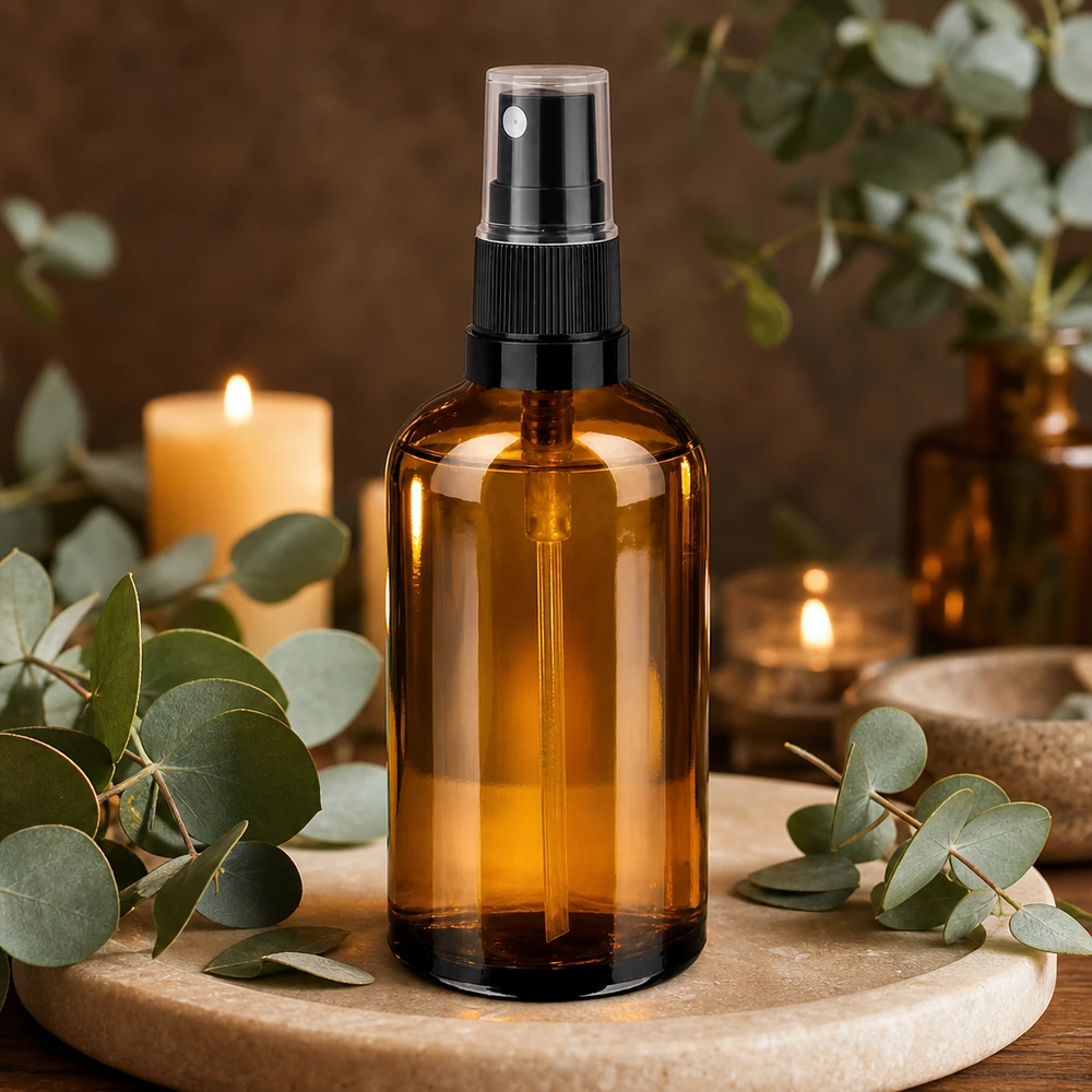 100ml suihkepullo musta/läpinäkyvä vakiokorkki BrownLine UT18/100 Läpinäkyvä 100ml BrownLine-suihkupullo mustalla pumppusumuttimella ammattimaiseen annosteluun.