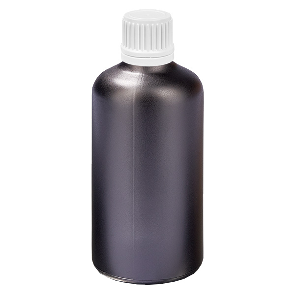 100ml pullo 11mm ruuvikorkki valkoinen peukaloinninesto BlackLine UT18/100 100ml pullo 11mm ruuvikorkki valkoinen peukaloinninesto BlackLine UT18/100