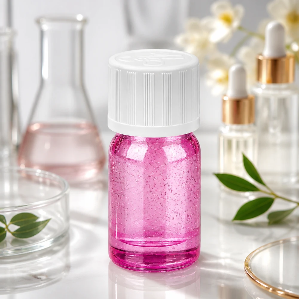 5ml tippapullo 1,2mm valkoinen vakio lapsiturvallinen PurpleLine. UT18/5 Läpinäkyvä 5ml tippapullo valkoisella kierrekorkilla UT18/5 laboratorio- ja kosmetiikkakäyttöön.
