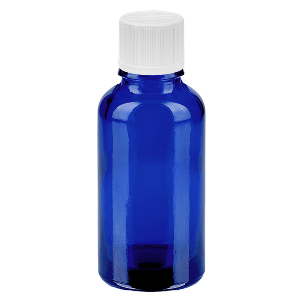 30ml pullo 11mm kierrekorkki valkoinen vakio lapsiturvallinen BlueLine UT18/30 BlueLine UT18/30