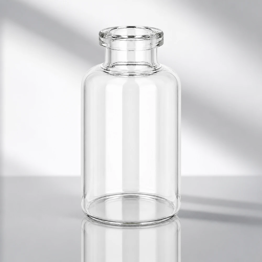 Sterile Glasflasche 30ml für Pharmaindustrie mit gleichmäßiger Wandstärke und rundem Boden