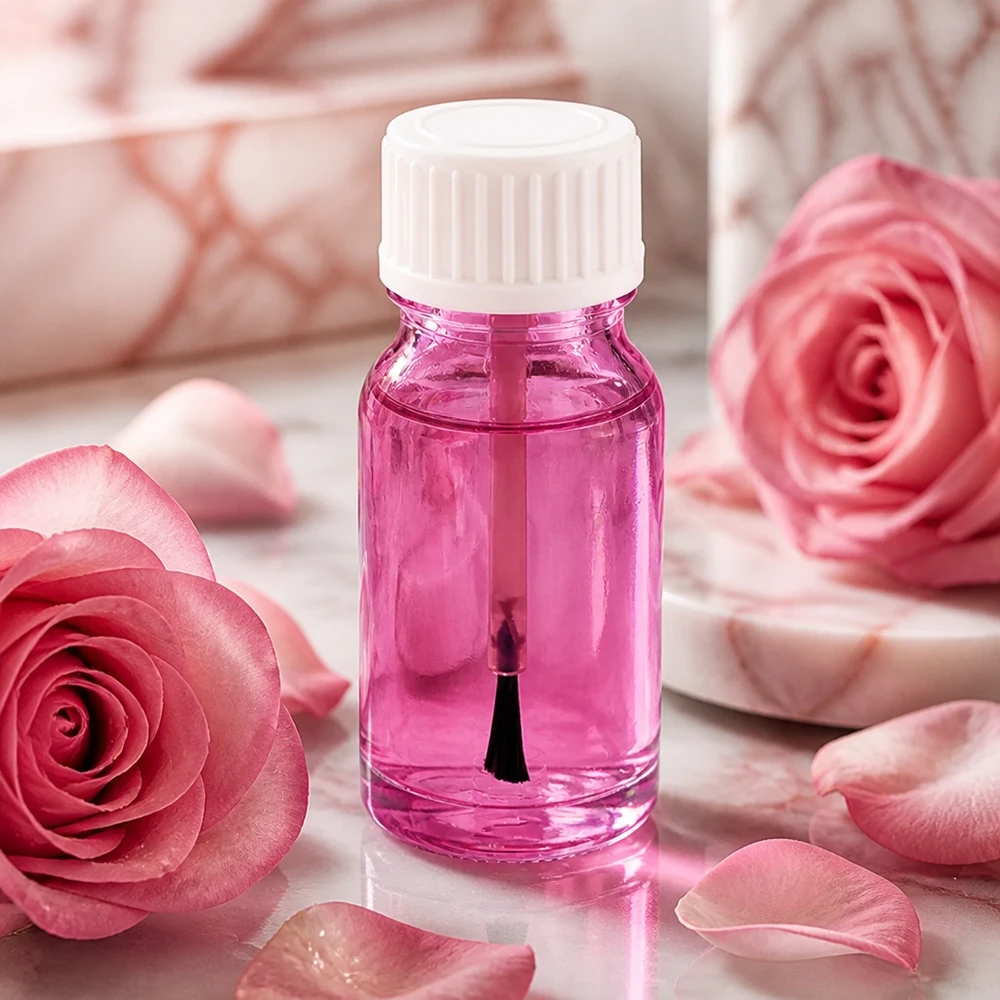 10ml sivellinpullo valkoinen vakio PurpleLine UT18/10 valkoinen standardi 10ml sivellinpullo valkoinen, jossa on käytännöllinen siveltimen applikaattori tarkkaan kosmeettiseen levitykseen.