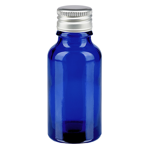 20ml pullo 11mm kierrekorkki alumiini-hopea standardi BlueL. UT18/20