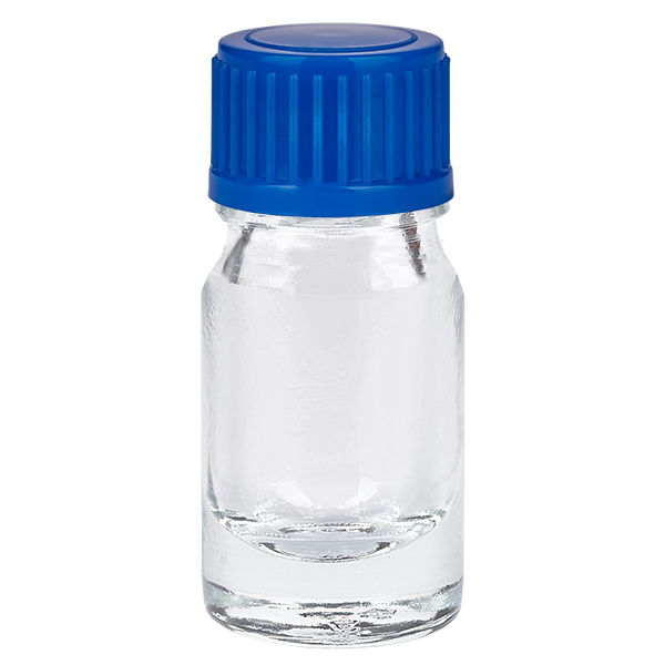 5ml pullo 11mm kierrekorkki sininen Standard ClearLine UT18/5 5ml pullo 11mm kierrekorkki sininen Standard ClearLine UT18/5
