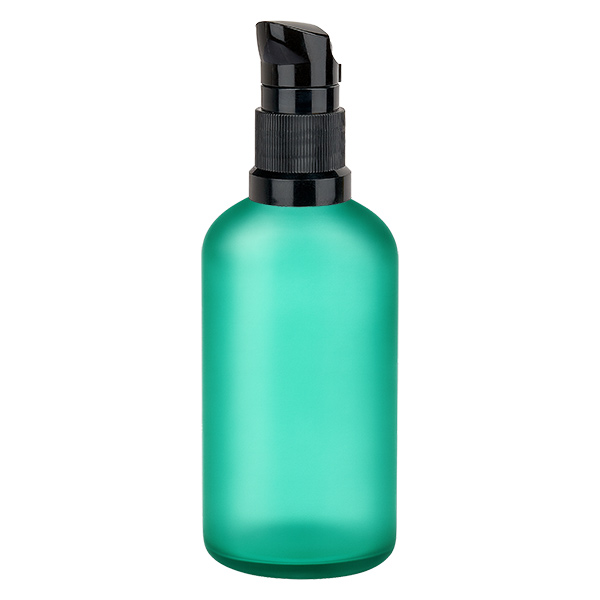 100ml pumppupullo musta vakiokorkki GreenLine UT18/100