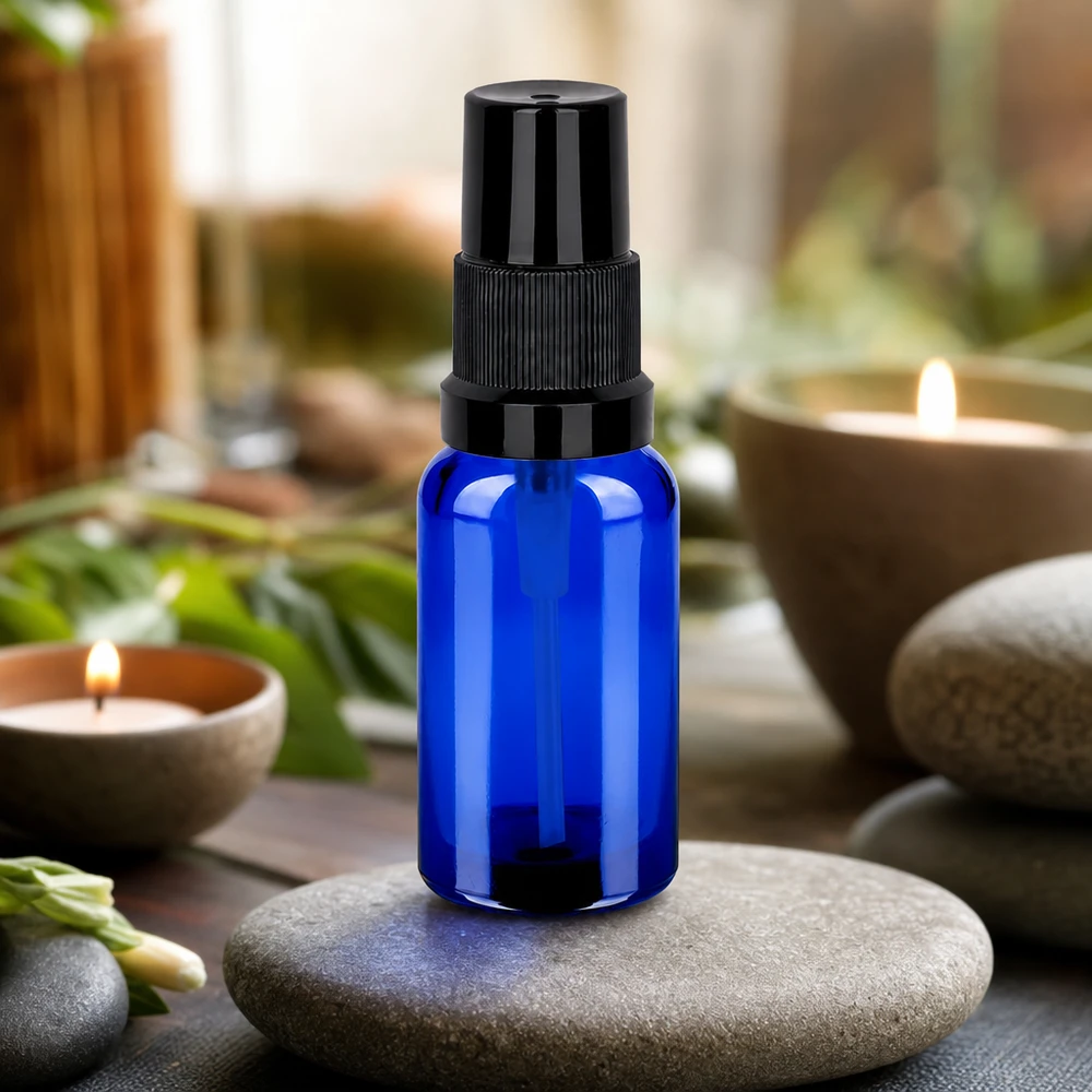 20ml suihkepullo musta vakiokorkki BlueLine UT18/20 Ammattikäyttöön tarkoitettu 20ml STD BlueLine UT18/20 ruiskupullo, jossa on vankka musta ruiskutusmekanismi.