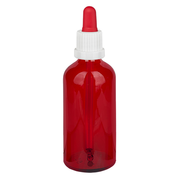 100ml pipettipullo valkoinen/punainen väärentämisen varalta suljettava RedLine UT18/100 100ml pipettipullo valkoinen/punainen väärentämisen varalta suljettava RedLine UT18/100