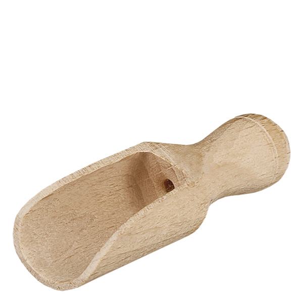 Puinen kauha koko XS puoliympyrän muotoinen - 52 mm pitkä. Pieni puinen kauha XS puolipyöreä 5,2 cm pitkä luonnollisesta puusta mausteille ja yrteille.