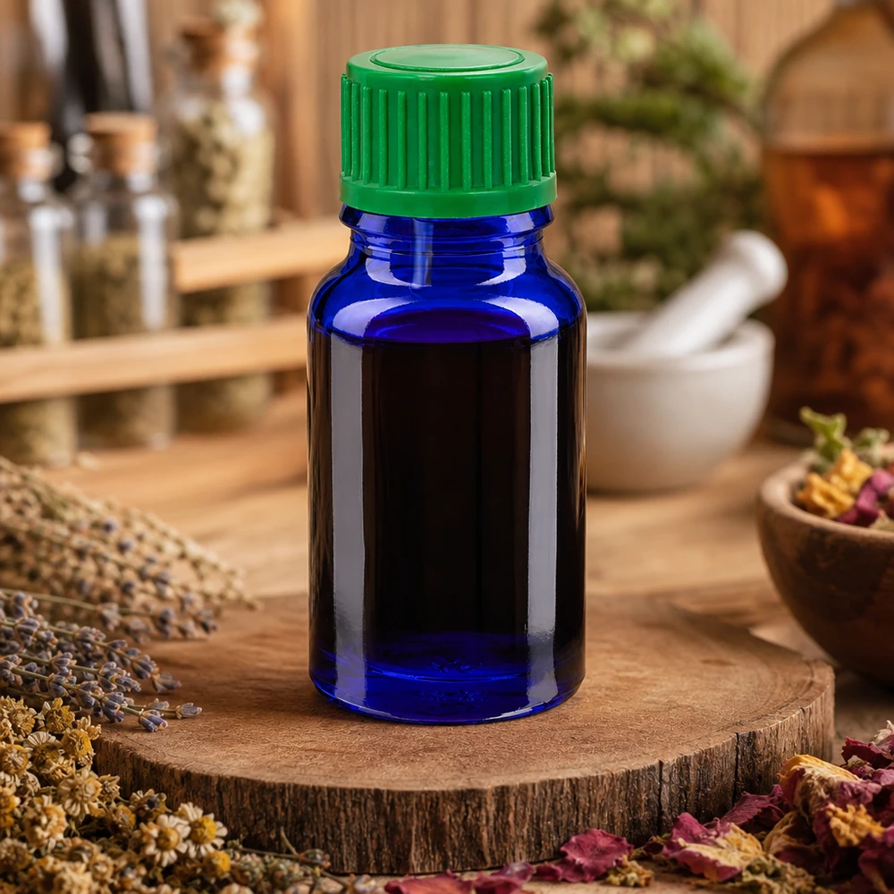 10ml tippapullo 0,8mm vihreä vakiokorkki BlueLine UT18/10 BlueLine UT18/10 Laadukas sininen lasipullo 10ml vihreällä tippakorkilla naturopatiaan tarkoitetulla tiputuskorkilla.