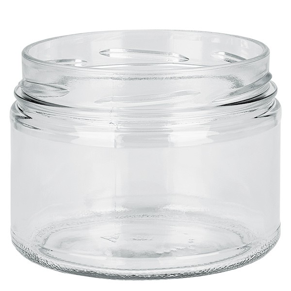 Lasipurkki 540ml kirkas, ilman kantta, kierre TO100