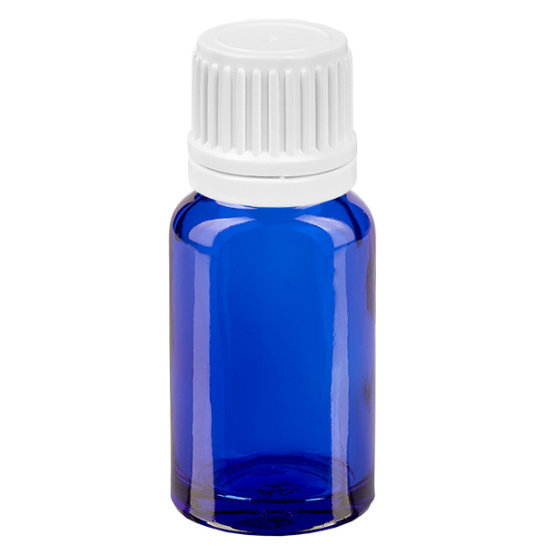 10ml pullo 11mm ruuvikorkki valkoinen väärentämisen estävä sulkeminen BlueLine UT18/10