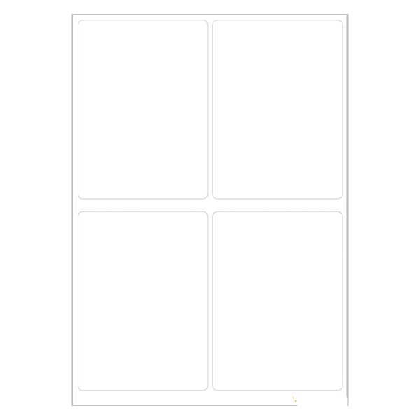 Yleiskäyttöiset tarrat valkoiset (24 tarraa) 40x55mm. Yleiskäyttöiset tarrat valkoiset (24 tarraa) 40x55mm.