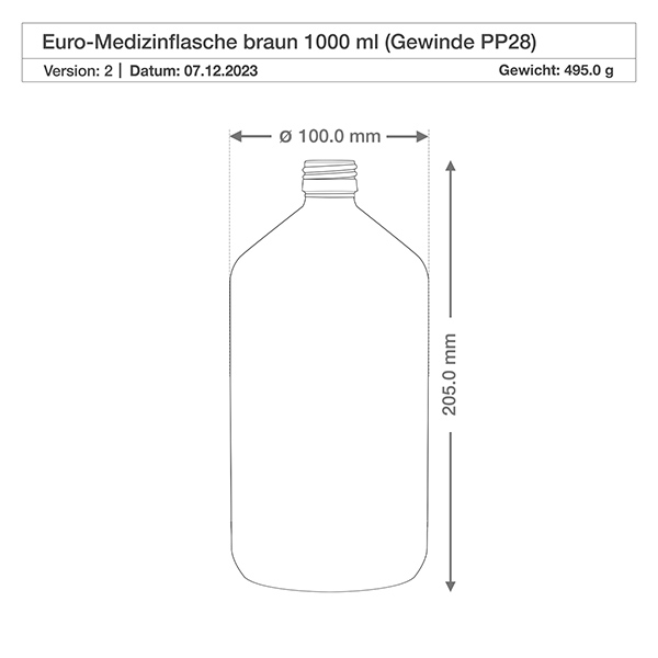 1000ml lääkepullo ruskea, kultaisella alumiinikorkilla ApoGlas 1000ml lääkepullo ruskea, kultaisella alumiinikorkilla ApoGlas