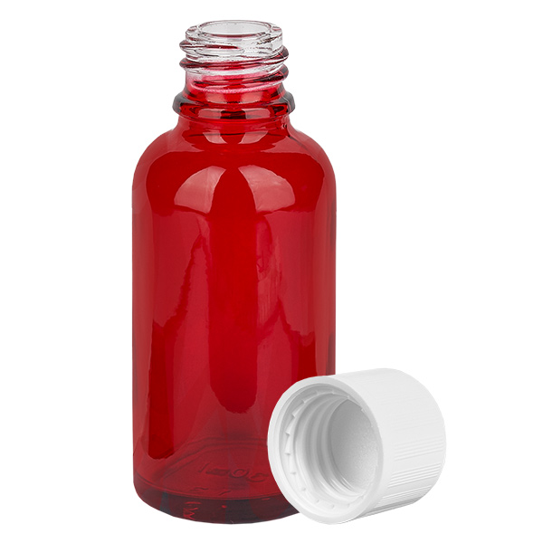 30ml pullo 11mm kierrekorkki valkoinen standardi lapsiturvallinen RedLine UT18/30 RedLine UT18/30