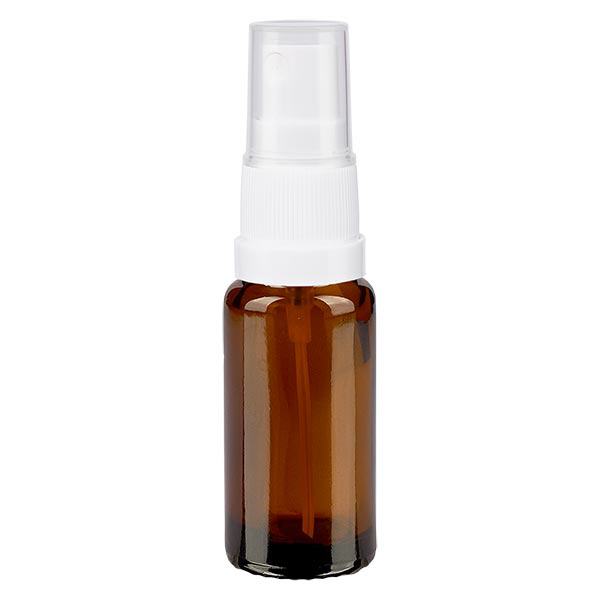 Apteekkipullo ruskea 10ml ruiskukorkki valkoinen Apteekkipullo ruskea 10ml ruiskukorkki valkoinen