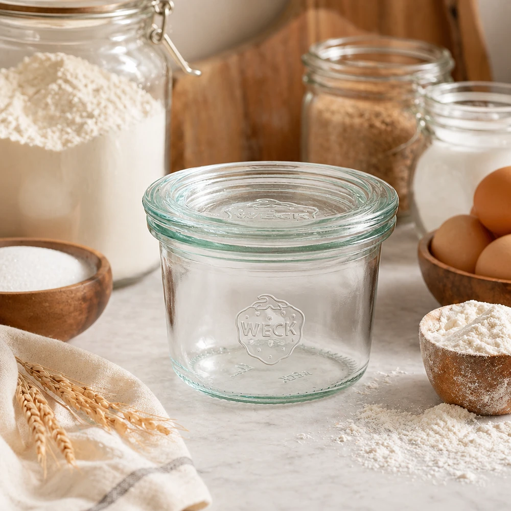 WECK tumblers 80ml RR60 keittiössä leivonta-ainekset jauhot munat ja viljat varastointiin ja säilöntään