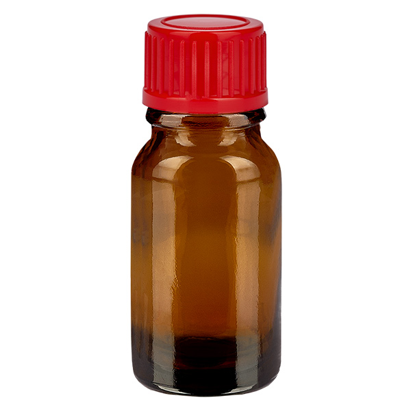 10ml pullo 11mm kierrekorkki punainen Standard BrownLine UT18/10 Standard BrownLine UT18/10