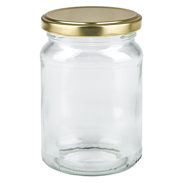 205ml pyöreä purkki, jossa on BasicSeal-kansi kultainen UNiTWIST