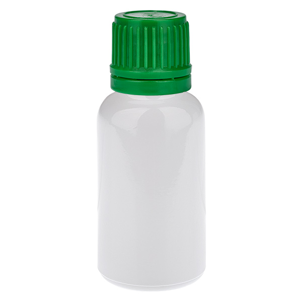 20 ml pullo, 11 mm kierrekorkki, vihreä, turvakorkki WhiteLine UT18/20